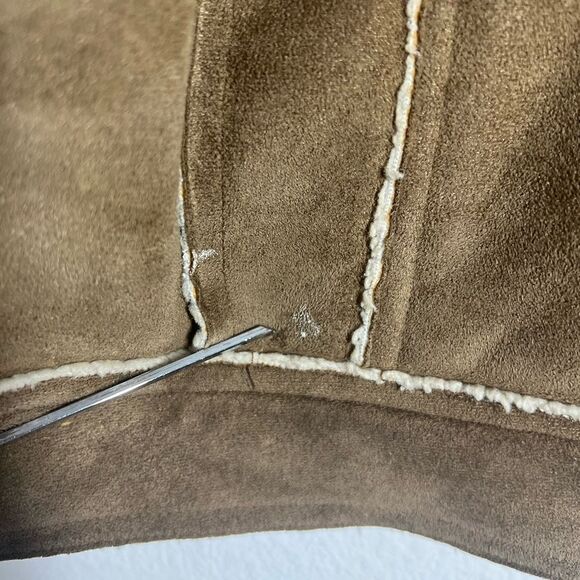 Men's Aeropostale Tan Zipper Front Lined Coat Size L - Picture 4 of 16